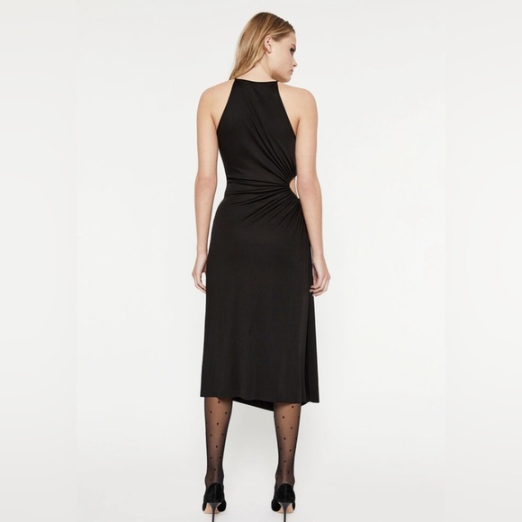 NWT Bardot Mimosa Cut Out Dress In Black Size 6 - Picture 2 of 11